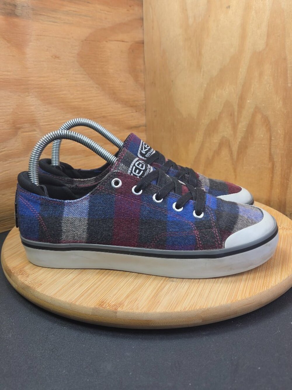 Keen Elsa III 3 Womens Plaid Wool Sneakers Shoes Size 7.5